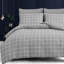 Premium Duvet Cover Set Double Brushed Microfiber Reversible With Zipper Closure & Corner Ties-121934380