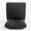 Tabouret de comptoir pivotant en tissu gris anthracite, pieds en bouleau, profondeur de l'assise grise de 29,25 po, assemblage facile