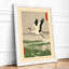 Crane in Reeds Japandi - Framed Print-1526546449-1526546454