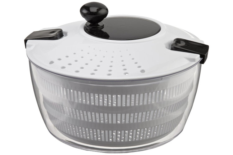 OXO 1071497 SteeL 5 Qt. Stainless Steel Salad Spinner / Dryer