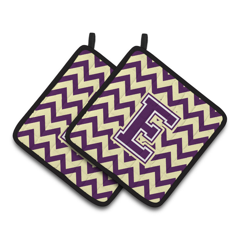 Poignée à chevrons, E, Mauve / doré clair