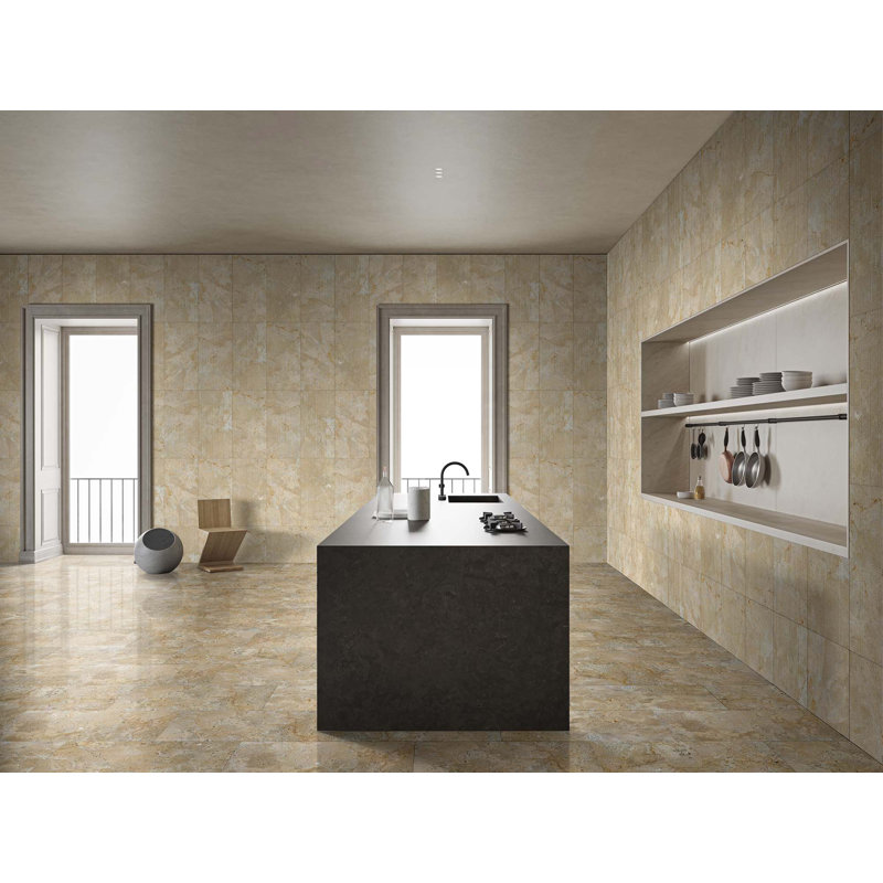 12"×24"  FS Textured Finished Natural 3D Fluted Marble For Wall, 1 Box 4 PCS