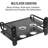 Black Metal Double Wireless Wifi Router Storage Box,TV Set Box Shelf Wall Hanging Plug Board Bracket Cable Storage Organizer ,Large