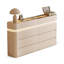Buffet décoratif moderne en bois manufacturé beige-130182278