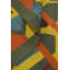 Tapis vert kilim à motif oriental vert 8 x 10