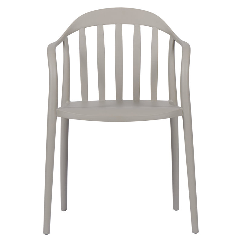 Amalfi Stacking Patio Dining Armchair, Grey
