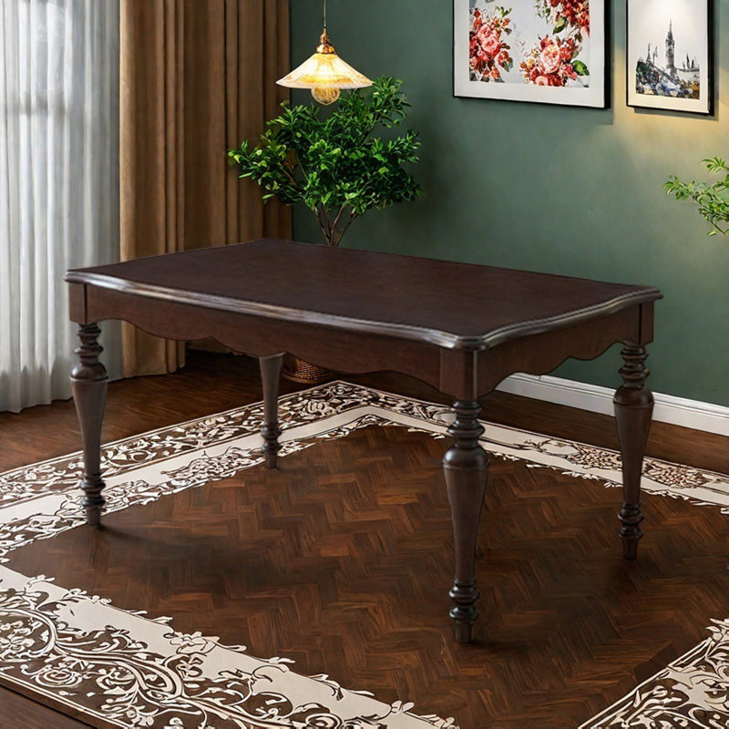 Elegant and durable solid wood dining table