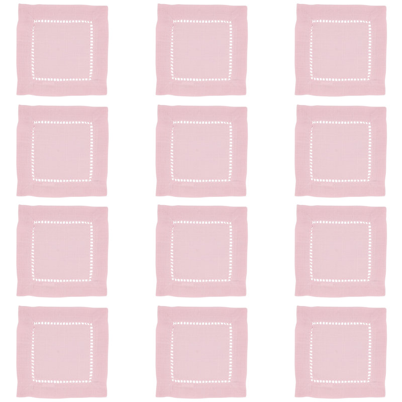 Rochester Collection Polyester Square Napkin, Pink