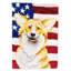 2 côtés en polyester de 2 côtés american drapeau de jardin-1281419801