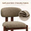 Chaise rembourrée en bois massif avec dossier ergonomique rembourré-817467211