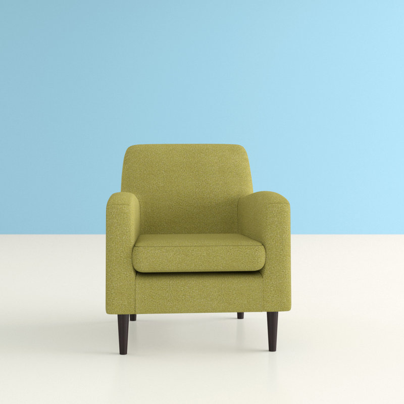 Fauteuil en polyester 28,25 po Dannion, Mélange de polyester vert terrace