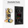 Pressure Balanced  LCD Display Shower System 12" Rain Shower Faucet with Rough-in Valve