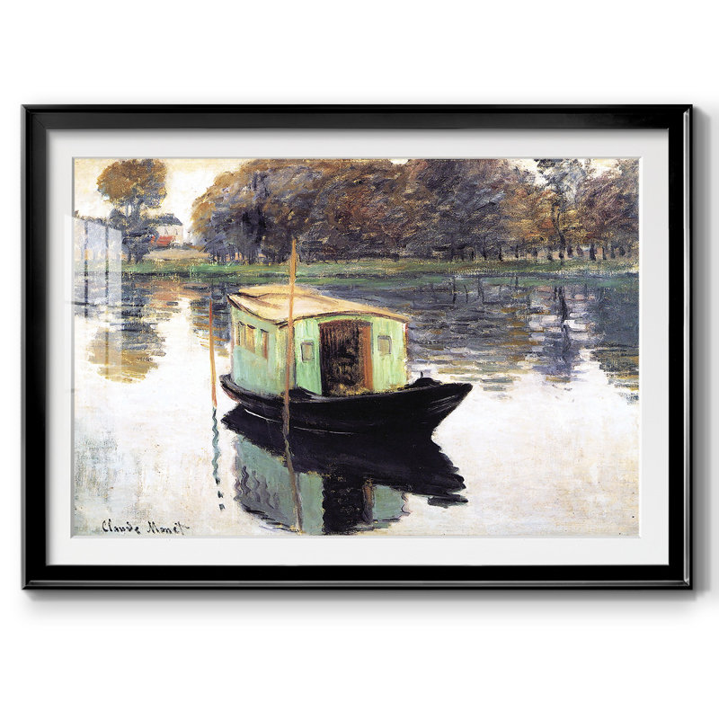 Le bateau-studio, 1874, Noir, H 30 po x l 44 po x P 1,5 po