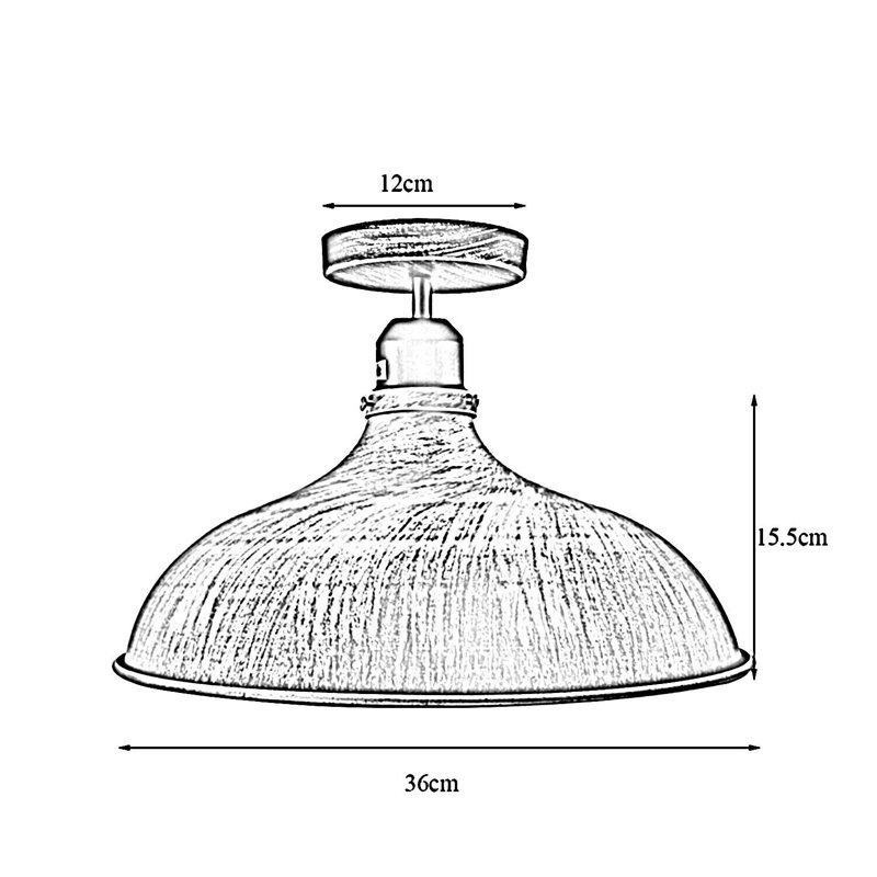 Bustamante Semi Flush Mount, Brushed Copper