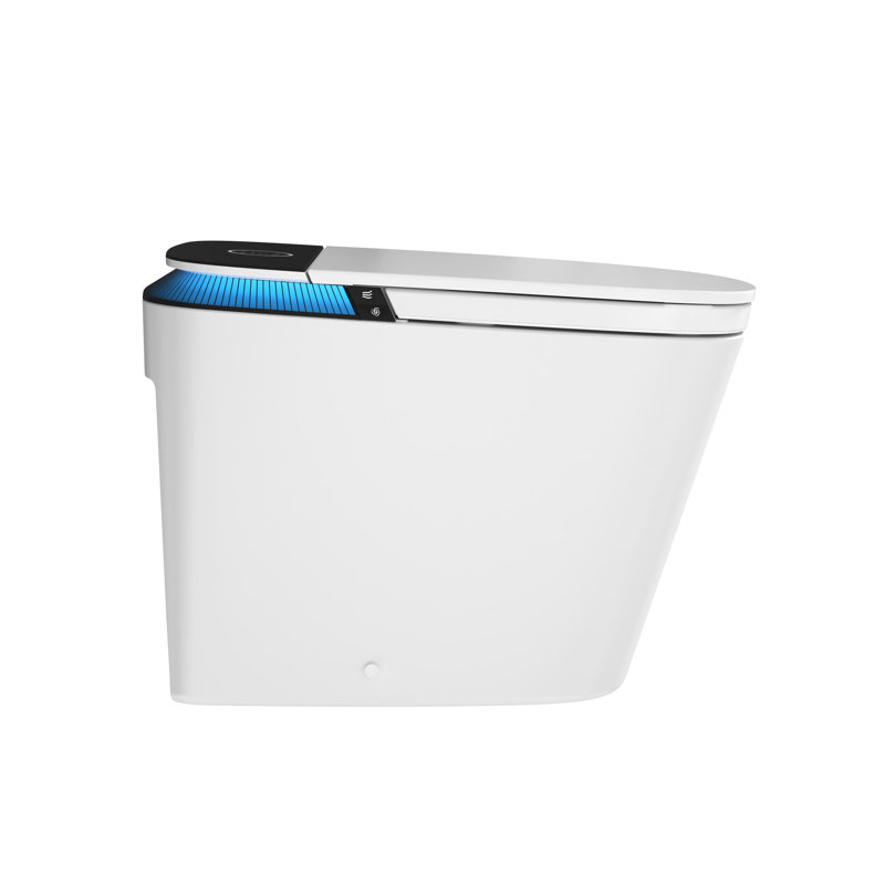 ADA Comfort Height Smart Toilet with Built-In Tank, Powerful 1000g Siphonic Flush, Bidet Wash System
