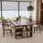 Walnut Rectangular Solid Wood with 6 drawers desk-900273033