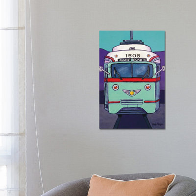 El Paso Streetcar by Candy Mayer - Wrapped Canvas Gallery-Wrapped Canvas Giclée