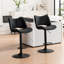 Tabouret de bar pivotant à hauteur réglable Tabouret de bar moderne en similicuir avec structure en métal-114210755