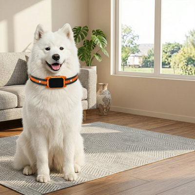 Smart Anti-Bark Collar for Large Medium Small Dogs, Stop Excessive Barking & Aggression, 5 Modes & 5 Sensitivity, IP67 Waterproof, Indoor/Outdoor, Orange