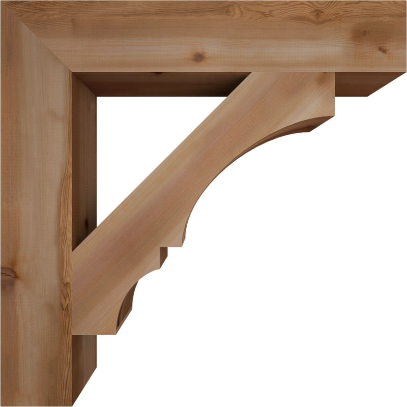 Support de bloc Balboa, L 5 1/2 po x P 34 po x H 34 po, Cèdre rouge de l'Ouest lisse