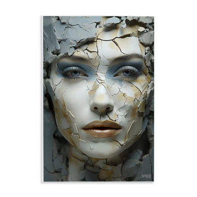 «Cracked Face Abstraction» par Roozbeh Bahramali