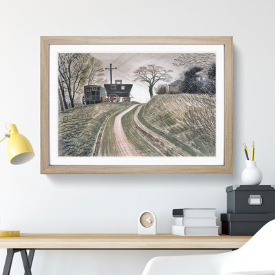 Cart on Hill by Eric Ravilious - Picture Frame Painting