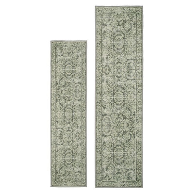 Vintage Look Washable Area Rug