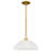 Whitecap 1-Light Brushed Gold Pendant Light