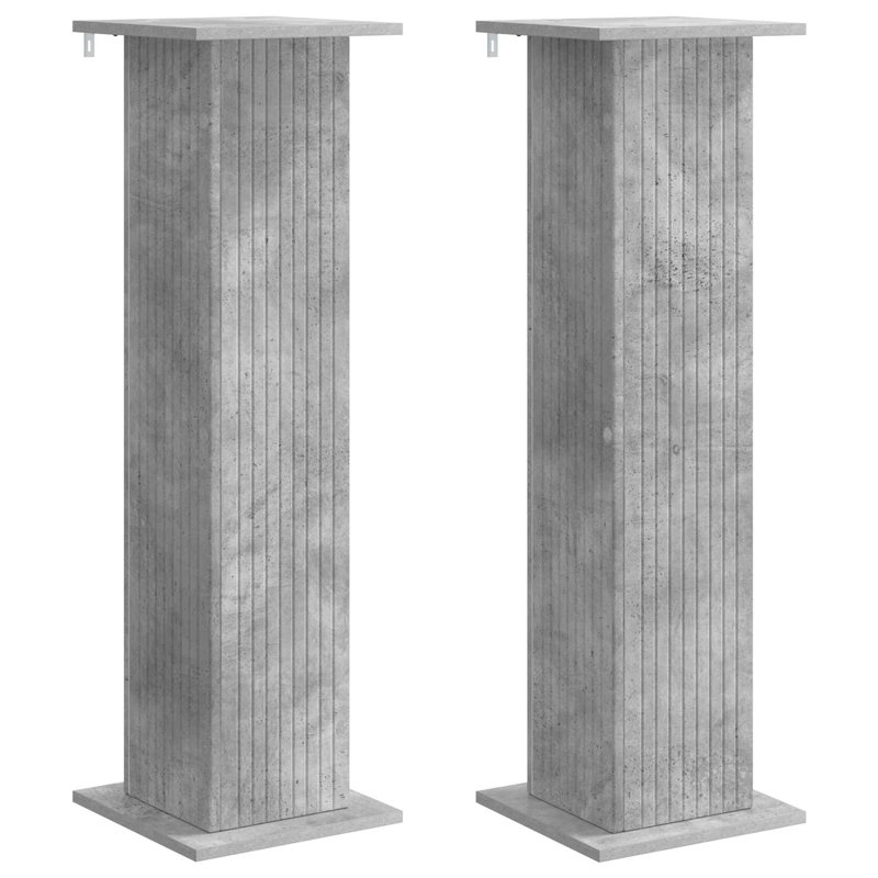 Plant Stand - Set of 2, Concrete Grey, 100.5cm H x 30.5cm W x 30cm D