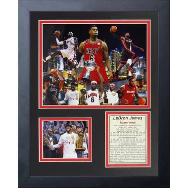 Latitude Run® Lebron James Flying Dunk NBA Basketball Sport WallArt Canvas  Poster Print Wall Decor On Paper Print