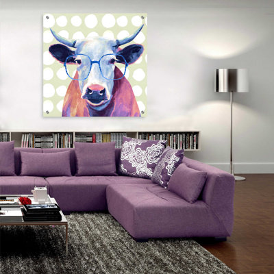 " Bespectacled Bovine II " by Victoria Borges