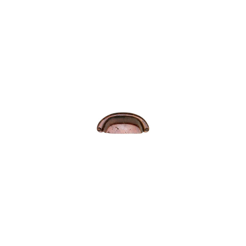 Cup / Bin Pull, Silicon Bronze Rust