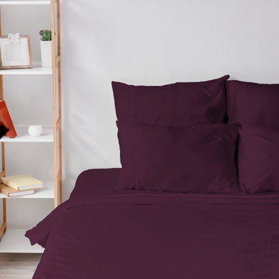 6 Piece Ultra Soft Double Brushed Microfiber Sheet Set, Cooling Sheets with Extra Deep Pockets - Machine Washable
