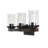 Borth Iron/Seeded Glass Rustic Farmhouse LED Vanity Light-23242565-19216084