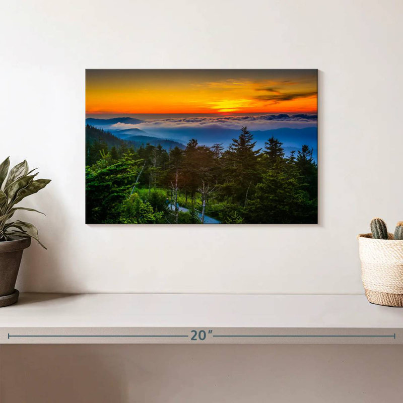 Alvord Clingmans Dome Dramatic Sunset, H 8 po x l 12 po