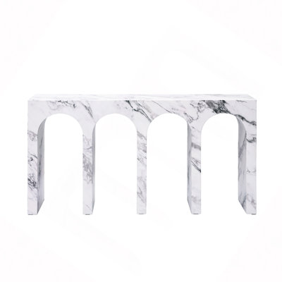 Fritzy Engineered Stone Console Table