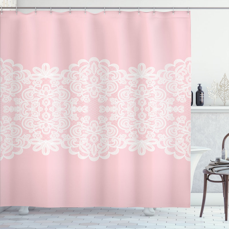 Shower Curtain with Hooks Included, 70" H x 69" W