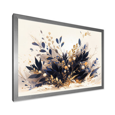 «Blue Gold Herbs Garden I» sur toile