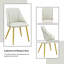 Chaise d'appoint rembourrée (ensemble de 2)