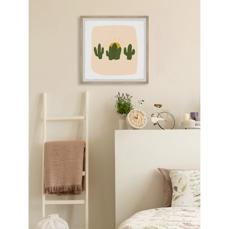 Cactus Cuttings - Single Picture Frame Painting, 61cm H x 61cm W 