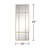 63" H X 24" W Rectangular Metal Accent Mirror Window Pane Decorative Mirror Vanity Wall Mirror for Bathroom Entryway Living Room-866271075