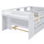 Lit de jour simple multifonctionnel avec tiroirs, lit gigogne et station de charge USB pour la vie moderne-2061941580