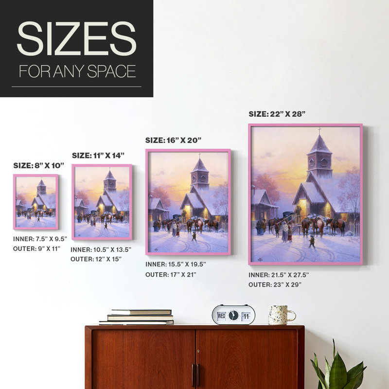 Sunday Service Framed Print - Solid Wood