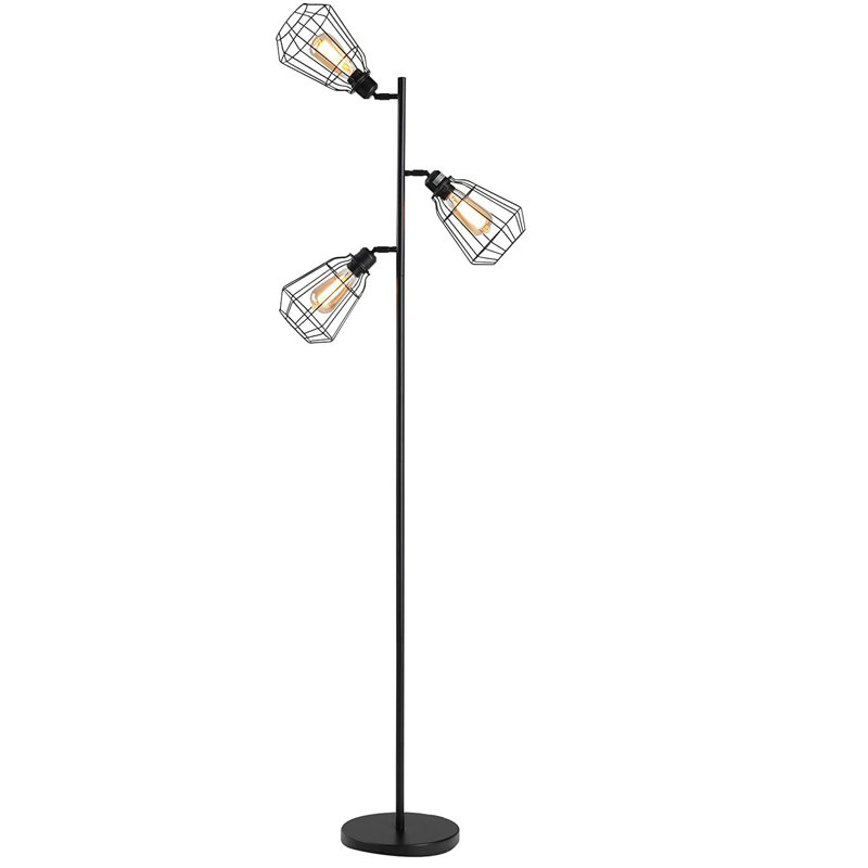 Grisham 165cm Traditional Floor Lamp, Black