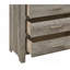 Mobilier de chambre à coucher de style rustique transitionnel avec finition grise vieillie et tiroirs