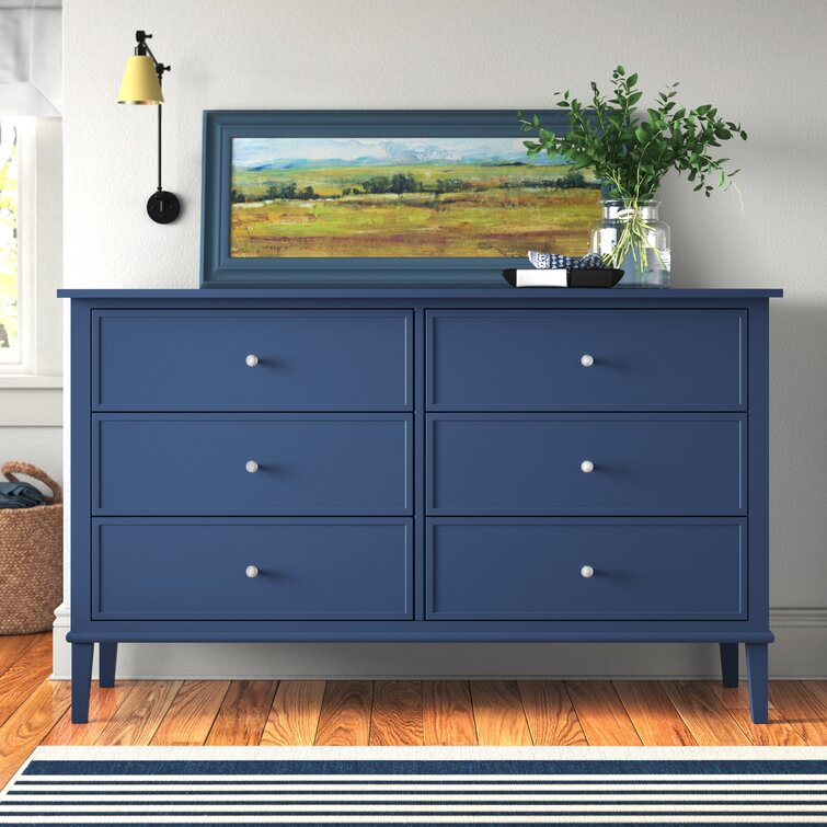 light blue 6 drawer dresser