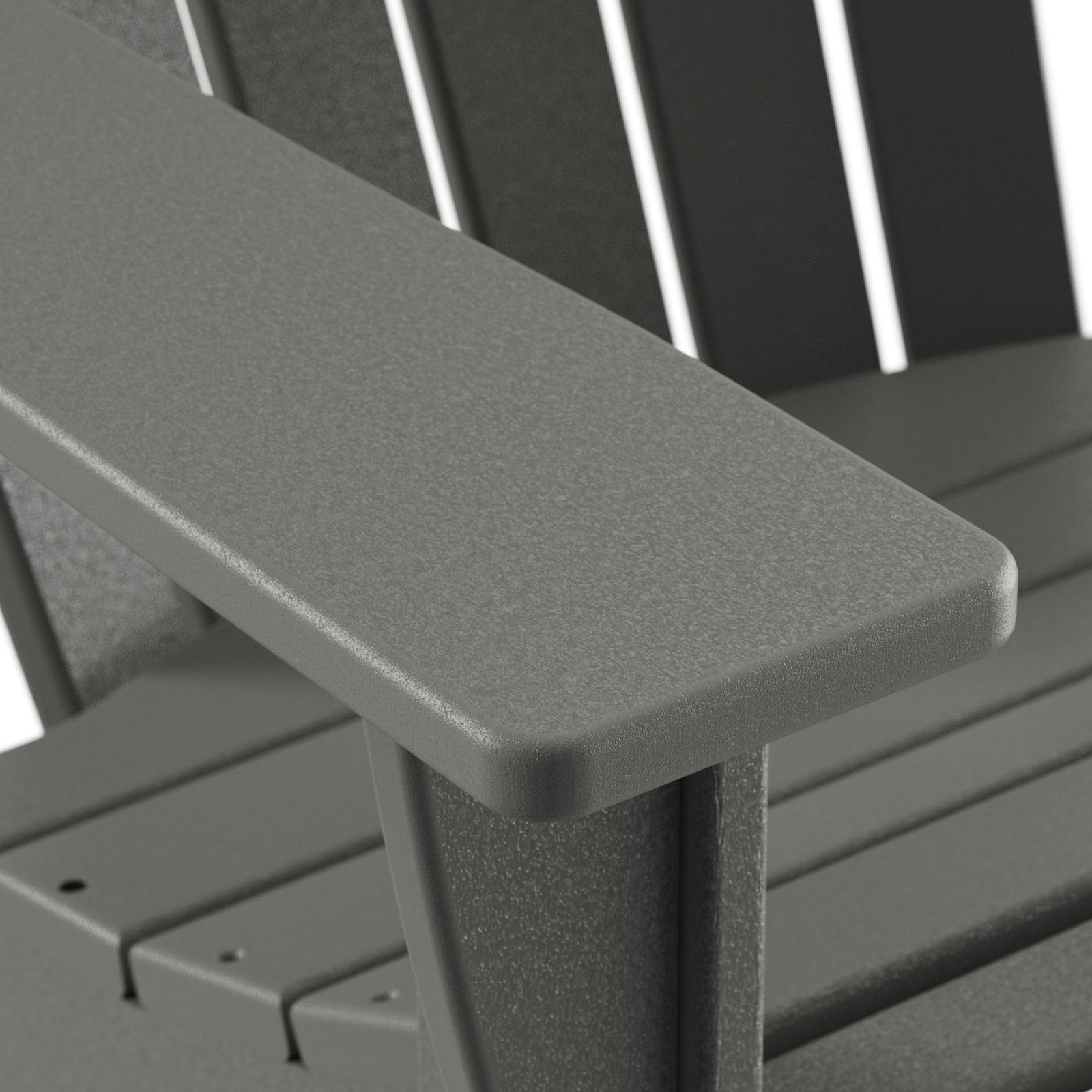 POLYWOOD® Nautical Adirondack Chair, Slate Gray