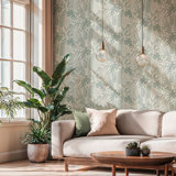 Havana 2 Collection Artistic Palm Leaf Wallpaper Roll