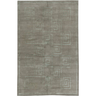 Tapis moderne en laine 6 pi x 9 pi 3 po Modern