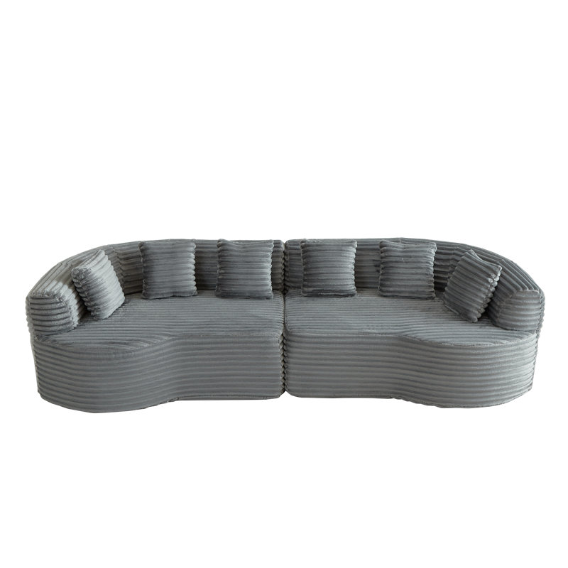 Compression Cloud Sectionals, 111.5 Inch Corduroy Modern Sofa For Home
